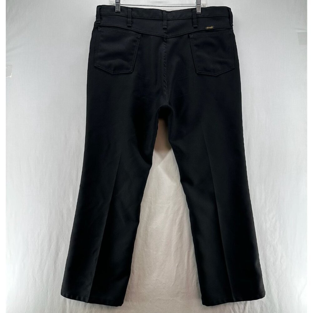 Wrangler 82BK Wrancher Dress Jeans Mens 40x30 Stretch Classic Fit Zip Fly Black - Picture 2 of 12